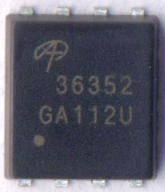 AONY36352 30V Dual Asymmetric N-Channel MOSFET новый